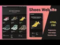 Modern Responsive Shoes Website Design Tutorial Only mzcode01