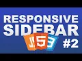 RESPONSIVE NAVIGATION SIDEBAR HTML CSS AND VANILLA JAVASCRIPT PART 2