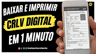 Como BAIXAR ou IMPRIMIR o CRLV DIGITAL, DOCUMENTO DE LICENCIAMENTO 2022 Muito fácil e rápido ????EP131