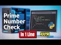 One-liner to check for prime numbers in Python