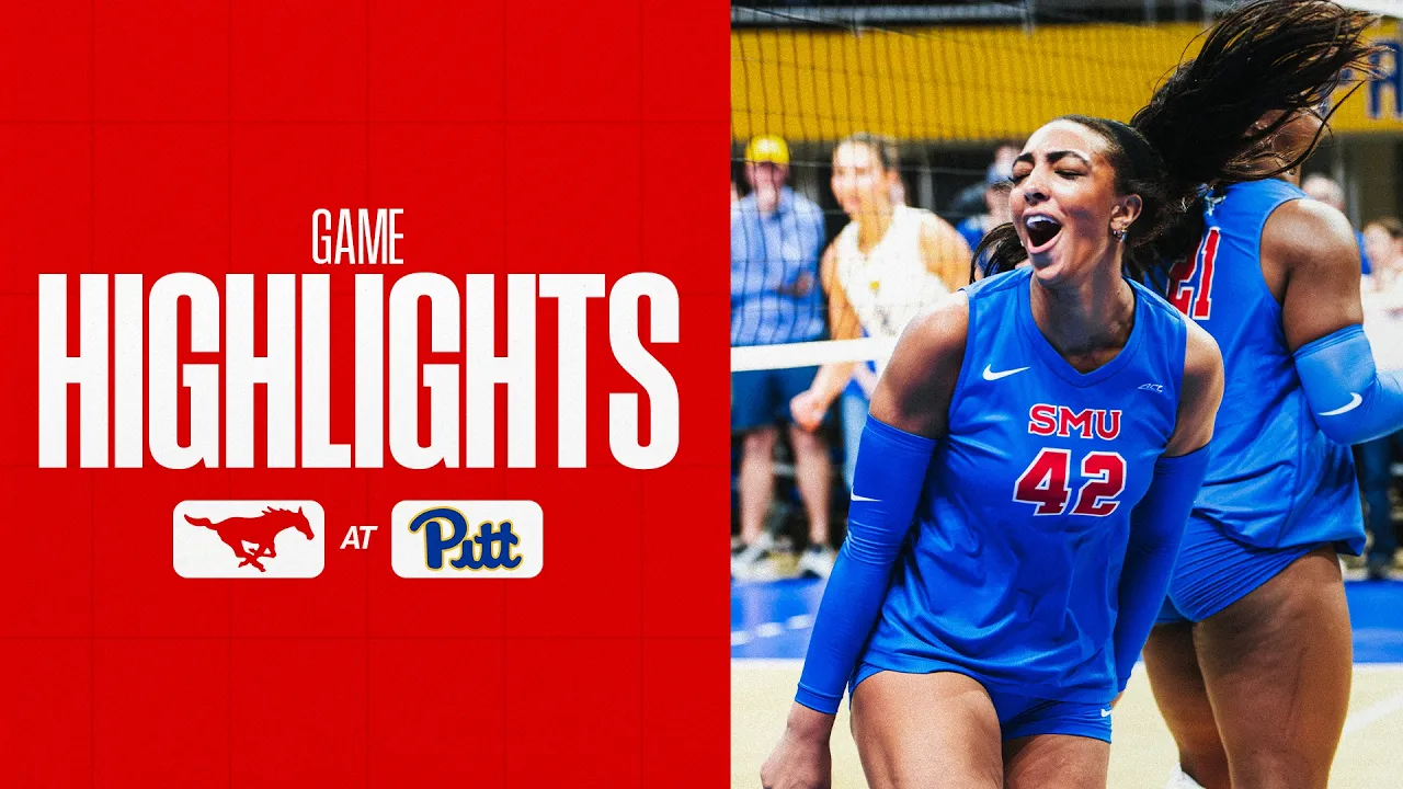 SMU Volleyball Match Highlights at Pittsburgh 10-7-26