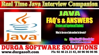 Java Interview Companion Java what is the use of join method in threads