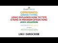 Codeforces - String Typing