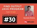 Find output of Java Program