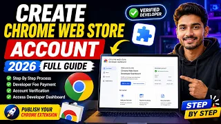 How to Create a Chrome Web Store Developer Account Step-by-Step 2026