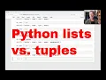Python lists vs tuples When should you use each one
