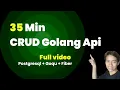 Golang fiber CRUD tutorial in 35 minutes Postgresql Fiber Goqu