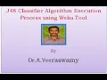 J48 Classifier Algorithm Execution Process using Weka Tool