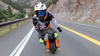 WORLDS FASTEST ELECTRIC UNICYCLE 70 MPH ET Max Review