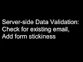 Server-side Data Validation part 2