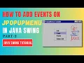 JPopupMenu EVENT in JAVA SWING Java Swing Tutorial