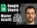 Google Sheets How to Use Autofill 2025 Tutorial