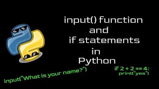 Input function and if statements in Python