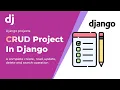 A complete CRUD and Search operation project using complete django