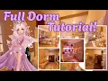 Royale High FULL Dorm Tutorial Cute Aesthetic