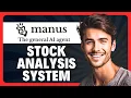 How to Build a Stock Analysis System with Manus AI in 2026