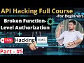 Broken function-level authorization API bug bug bounty course in Hindi hacking course in Hindi