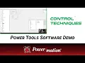 Quickstart Demo of Control Techniques Power Tools Studio