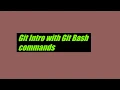 Git Introduction with Git Bash command