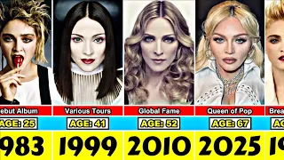 Madonna Transformation From 0 to 67 Year Old UPDATED