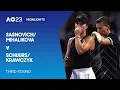 Lagu Sasnovich/Mihalikova v Schuurs/Krawczyk Highlights | Australian Open 2023 Third Round