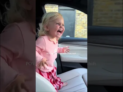 The moment she sees her dad 🥹 #shorts {@milligill7 on IG}