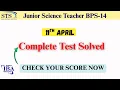 Today s JST Test 11 April Complete Solution Discussion