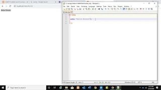 PHP Programming - Lesson 1