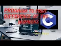 Program To Print Difference Of Two Numbers write a c program to print the difference of two numbers