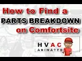 How to Look up Trane Part on Comfortsite