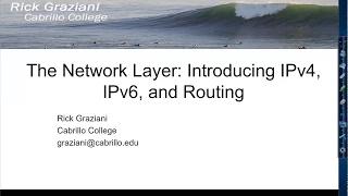 Network Layer IPv4 IPv6 and Routing