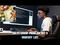 SOLVE CS50 PYTHON PROBLEM SET 3 GROCERY LIST 2024 HARVARD FREE COURSE