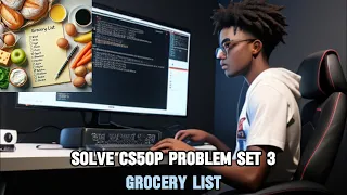 SOLVE CS50 PYTHON PROBLEM SET 3 GROCERY LIST 2024 HARVARD FREE COURSE