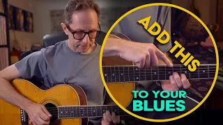 Mix harmonies with the minor pentatonic scale to create a more melodic Blues - Guitar Lesson - ML153