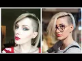 Undercut side shaved Bob bangs haircut ideas and trend