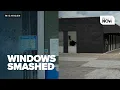 WHY WOULD SOMEONE DO THIS Windows smashed at Flint post office dentist office