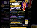 Python 33 String Operators in Python Explained in not in vs is