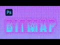 Photoshop Tutorial How to Make Bitmap Text Effect Photoshop Tutorial For Beginners