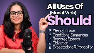All Uses Of SHOULD In English Master Modal Verbs English Grammar Lesson English With Ananya 