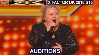 jacqueline faye 53 farm girl youre my world standing ovation auditions week 1 x factor uk 2018