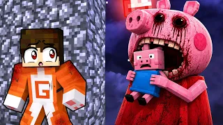 ¡Sobreviví a PEPPA PIG MALDITA en Minecraft!