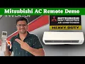 Mitsubishi Heavy Industries AC Remote Functions Mitsubishi AC Remote Demo