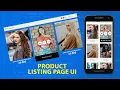 How To Make E-commerce Website Product listing page ui design in HTML CSS Bootstrap and JavaScript