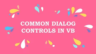 Common Dialog control in VB6 0