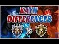 Differences Challenger vs Gold Kayns Master Both Forms - Shadow