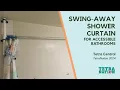 Swing-Away Shower Curtain Custom Accessible Bathroom Solution TetraNation 2024
