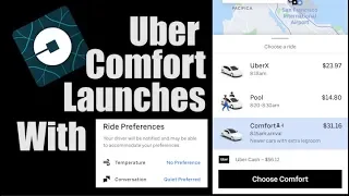 Uber Comfort Launches With Quiet Mode And Climate Control FULL CAR ELIGIBILITY LINK IN DESCRIPTION