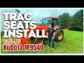 Tractor Seat Upgrade on Kubota M9540 - Trac Seats TS-95 Seat