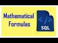 How to use mathematical formulas in SQL database