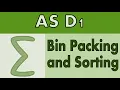 AS Decision 1 D1 - Bin packing and sorting